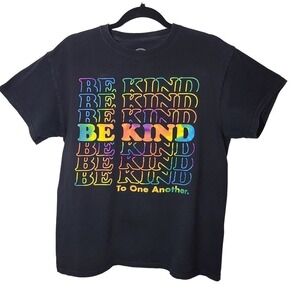 DOM
Be Kind To One Another 
Graphic Tee Shirt
Black Size Medium